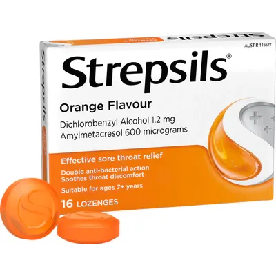 Strepsils Orange Lozenges (16's)
