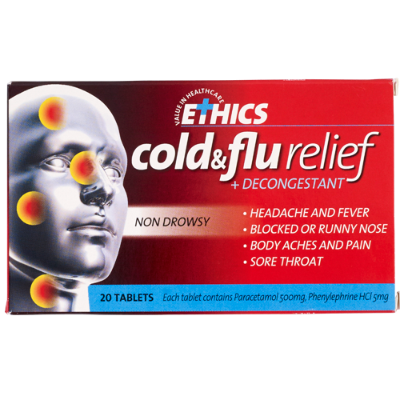 Ethics Cold & Flu Relief 20's