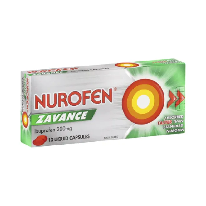Nurofen Zavance Liquid Caps 10s