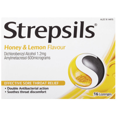 Strepsils Honey & Lemon Lozenges (16's)